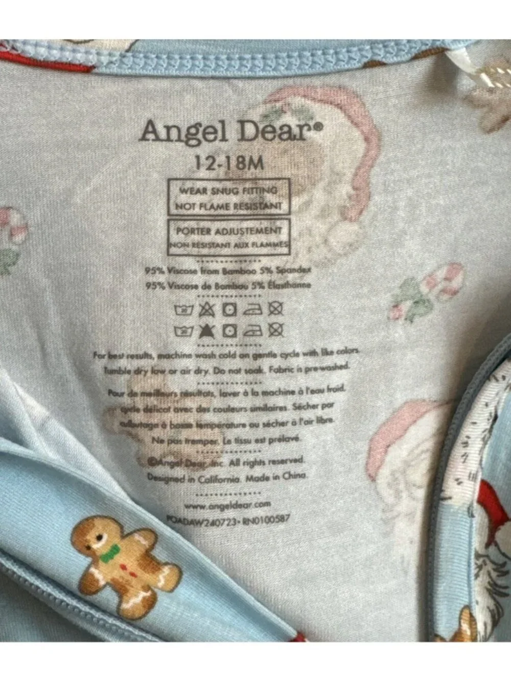 Angel Dear Baby 12-18 months Santa Convertible Romper NWT Christmas Holiday